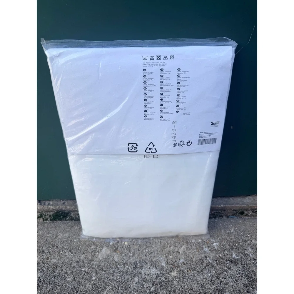 IKEA TERESIA Sheer Curtains 1 Pair White 57x98 902.323.31 New Sealed